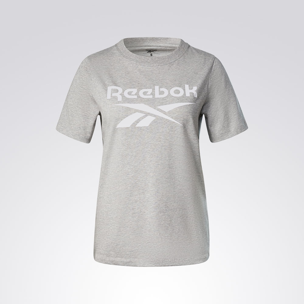 Camiseta  Reebok Unissex – cinza – foto 3
