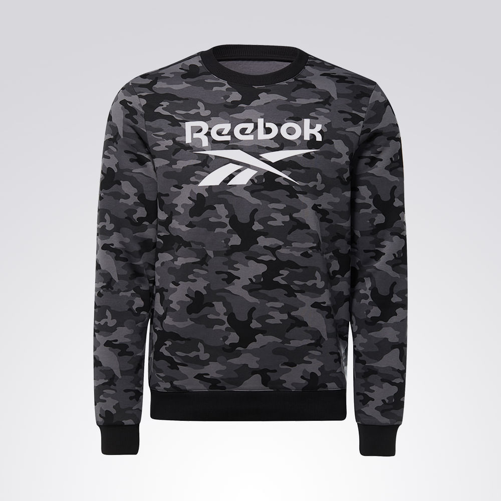 Blusa Reebok Camo Crew Masculino – preto – foto 1