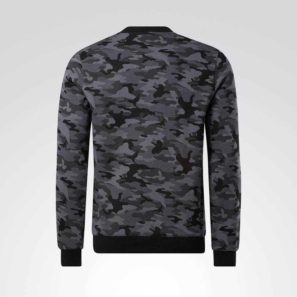 Blusa Reebok Camo Crew Masculino – preto – foto 3