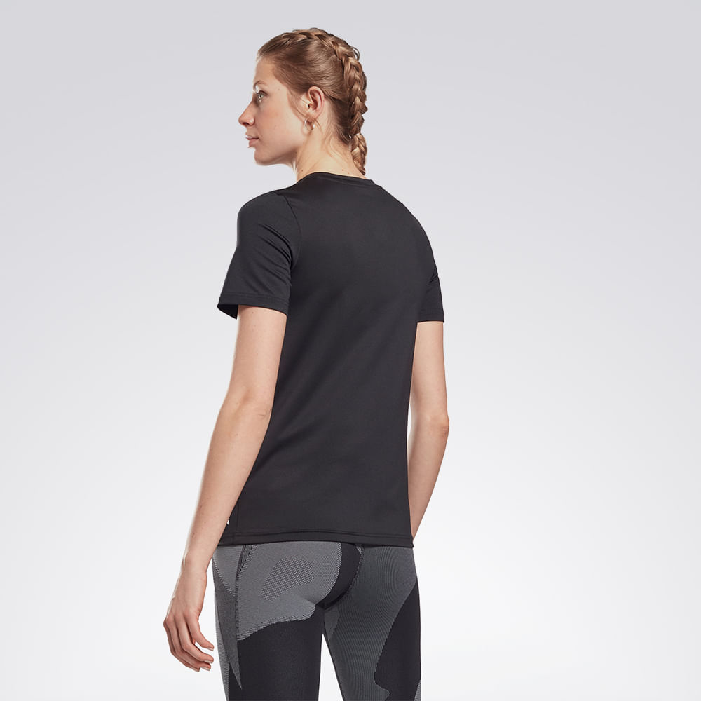 Camiseta Reebok Wor Speedwick Tee Feminino – preto – foto 3