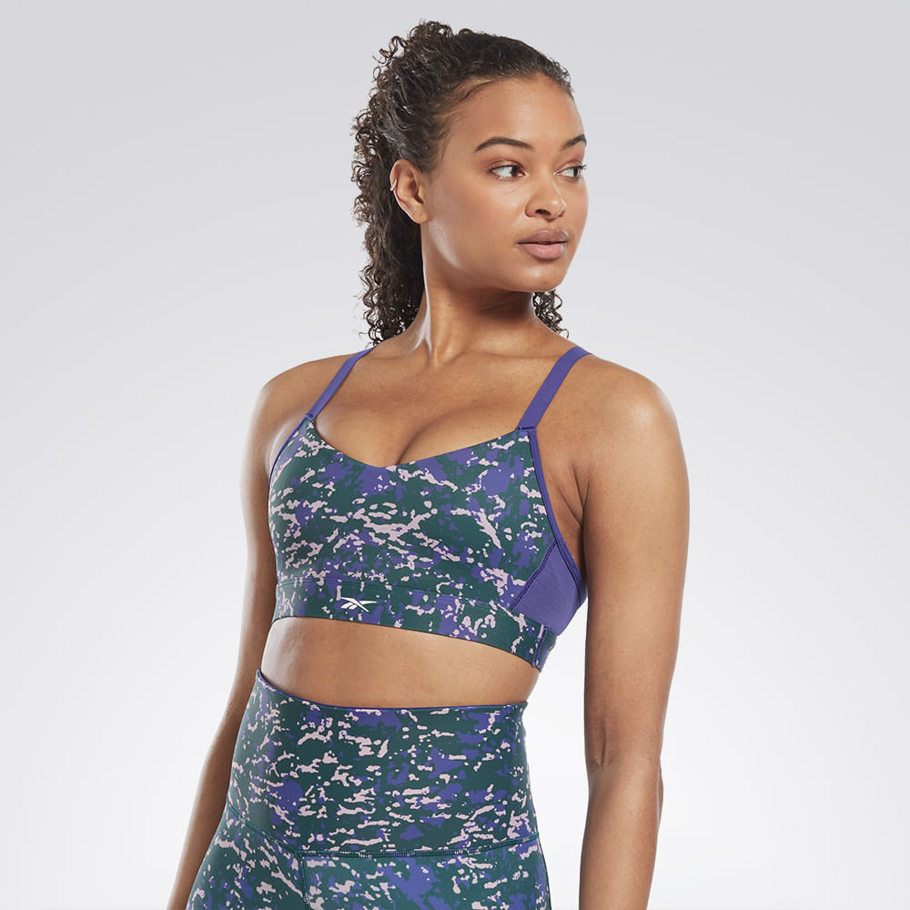 Top Reebok Lux Strappy Feminino – roxo – foto 3