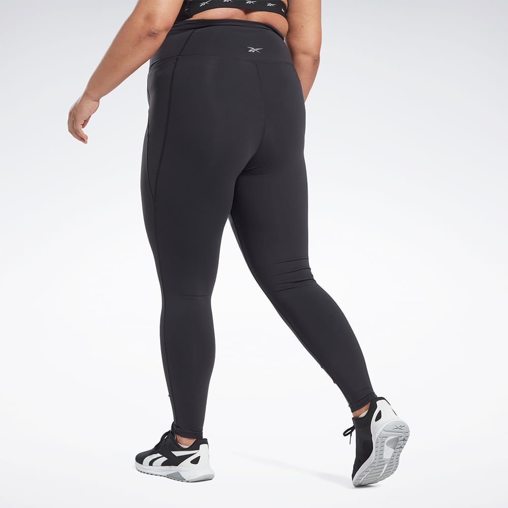 Calça Reebok Legging Lux Hr In Feminino – preto – foto 3