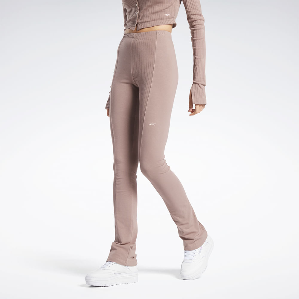 Calça Reebok Legging Cl Wde Trend HR Feminino – marrom – foto 1