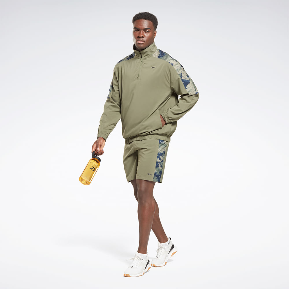 Short Reebok Train Camo Woven Masculino – verde – foto 4