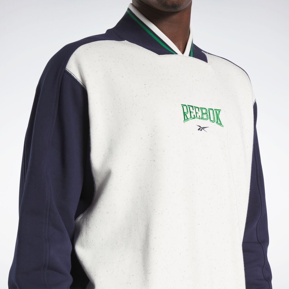 Blusa Reebok Classic Var FT Crew Unissex – branco – foto 1