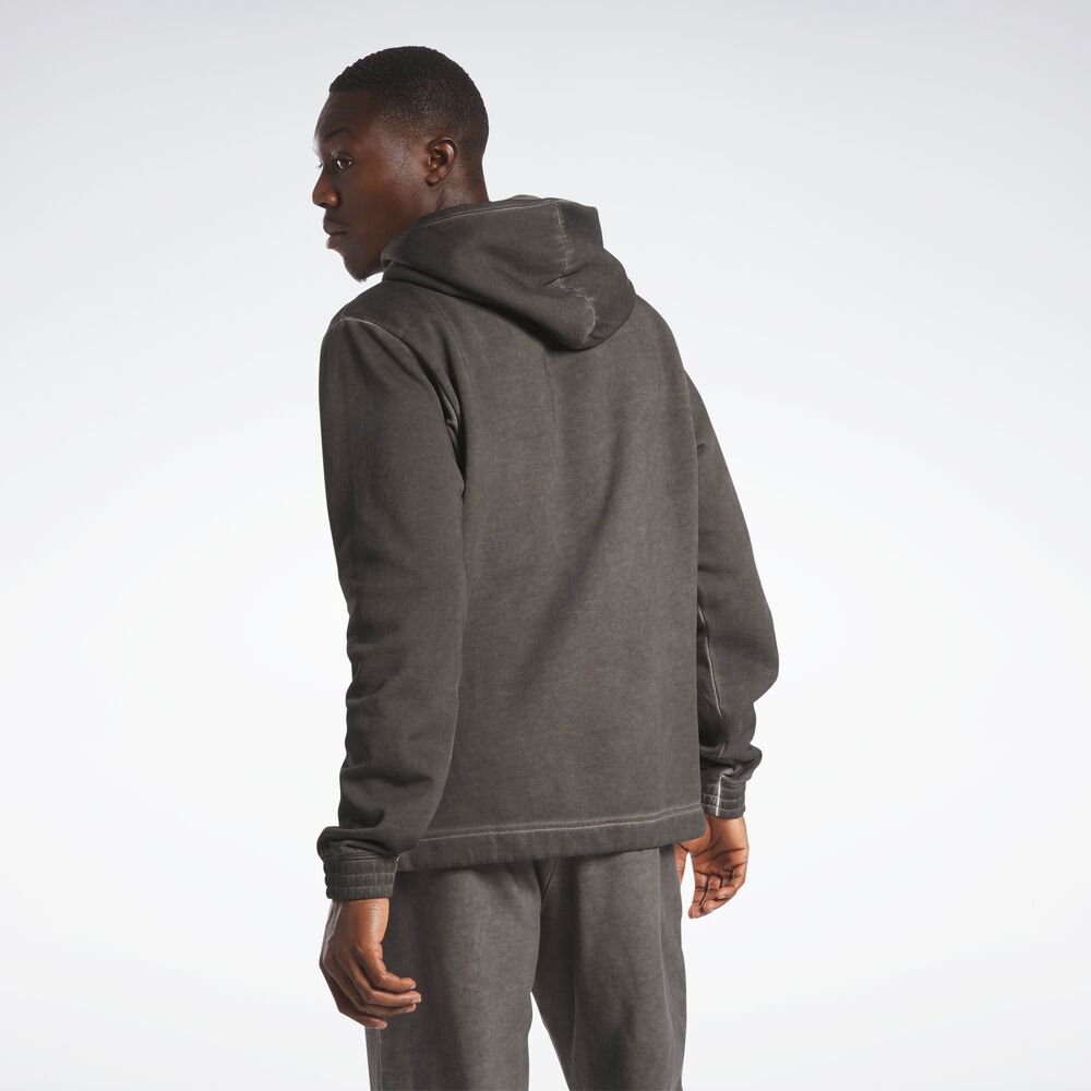 Blusa Reebok BB Basketball Bi- Dye Hood Masculino – preto – foto 2
