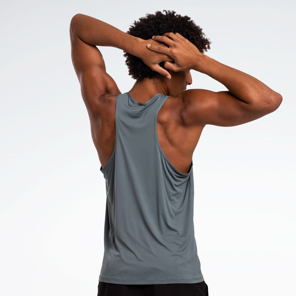 Regata Reebok Race Print Masculina – verde – foto 3