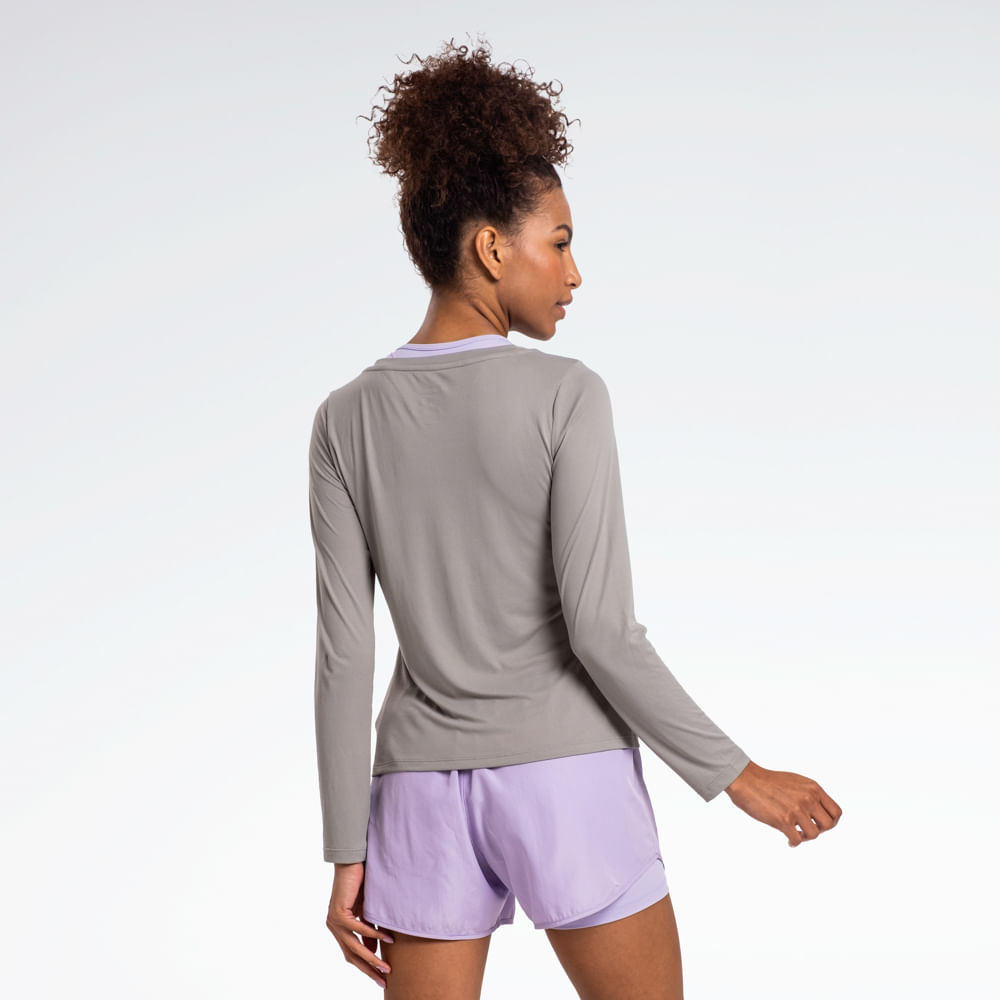 Camiseta Reebok Dynamic Manga Longa Feminina – verde – foto 1
