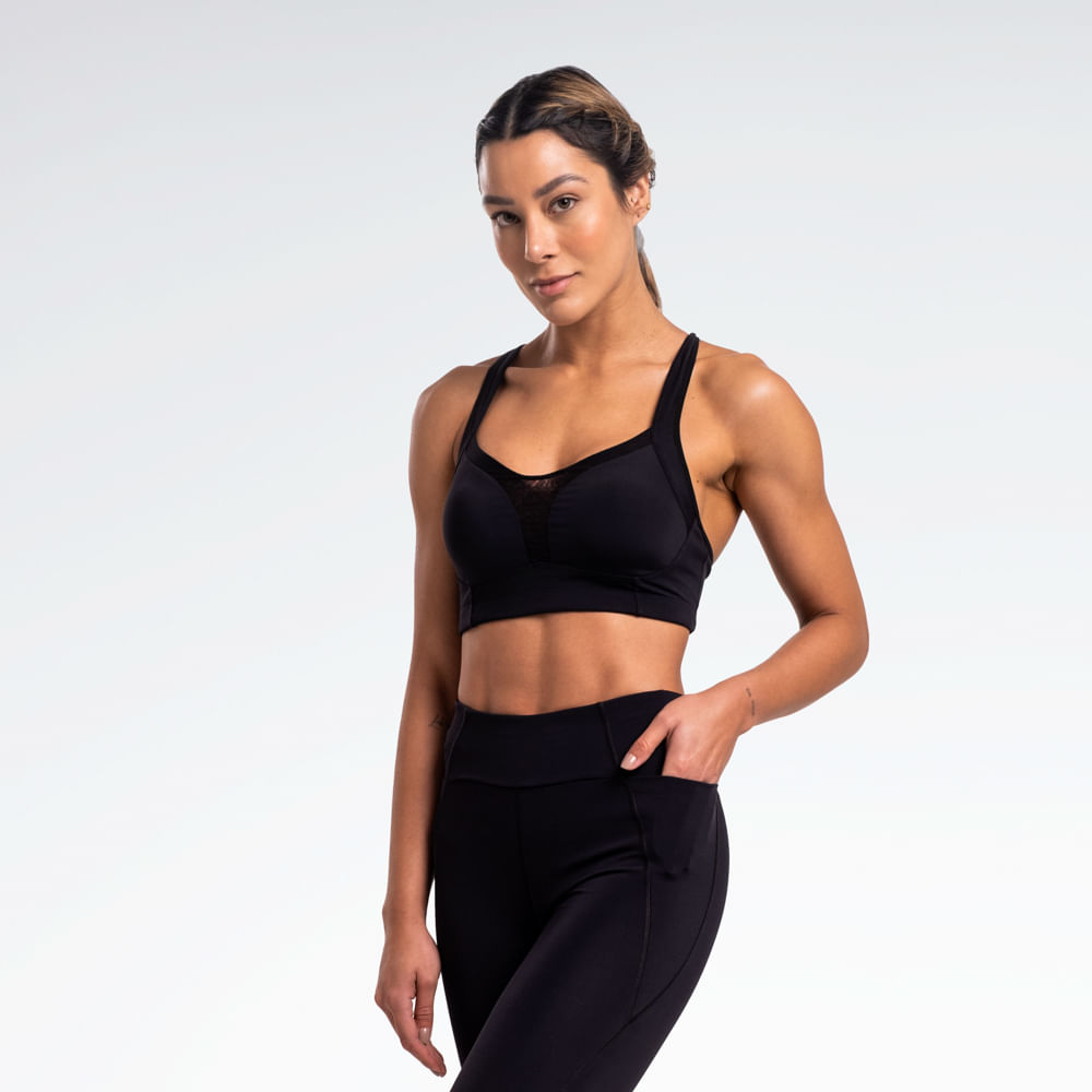 Top Reebok Impact Supp Feminino – preto – foto 2