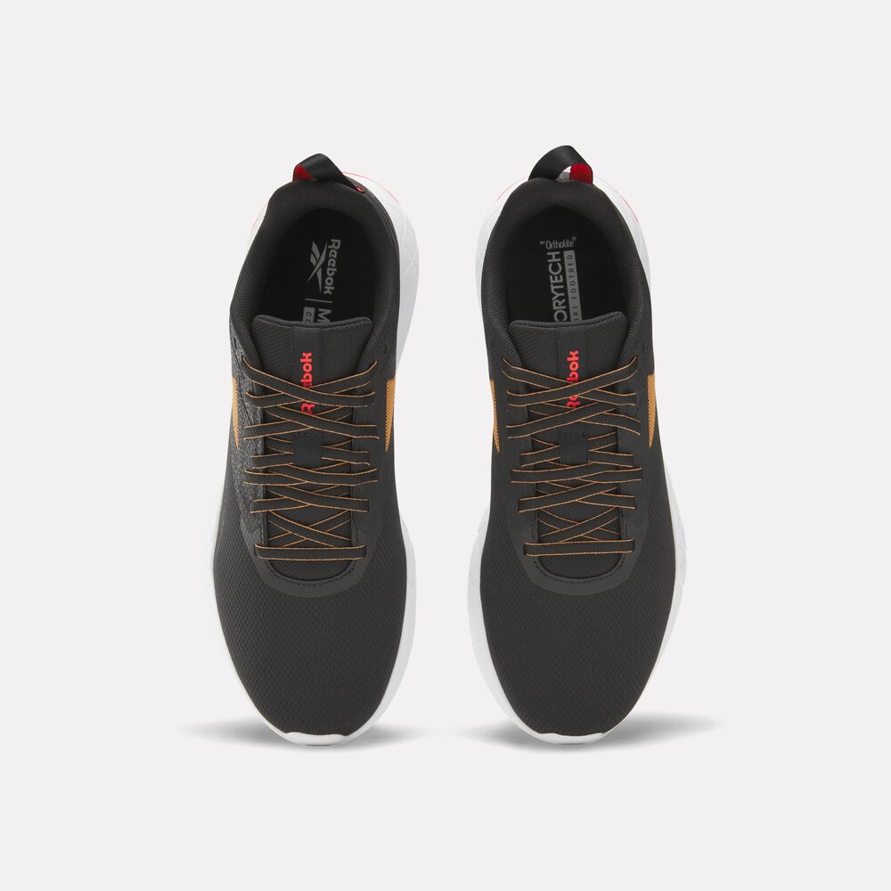 Tênis Reebok Flexagon Force 4 Masculino – preto e laranja – foto 5