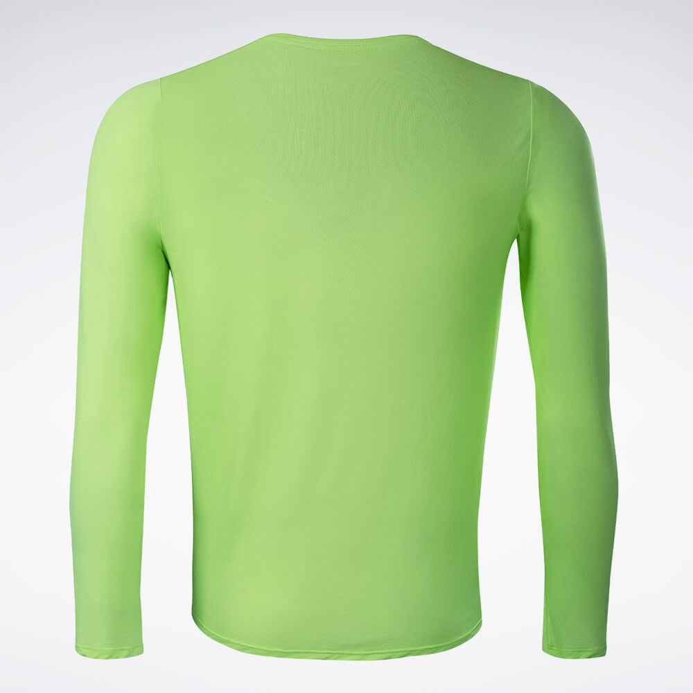 Camiseta Reebok Dynamic Print Manga Longa Masculina – verde – foto 2