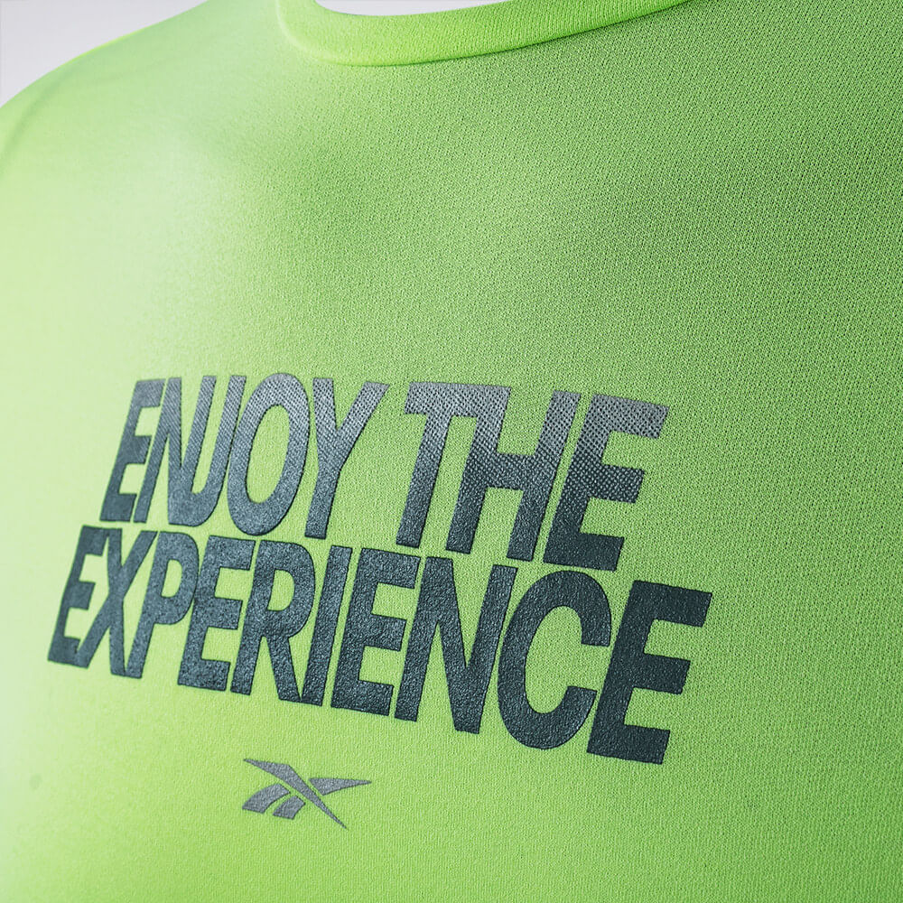 Camiseta Reebok Dynamic Print Manga Longa Masculina – verde – foto 3