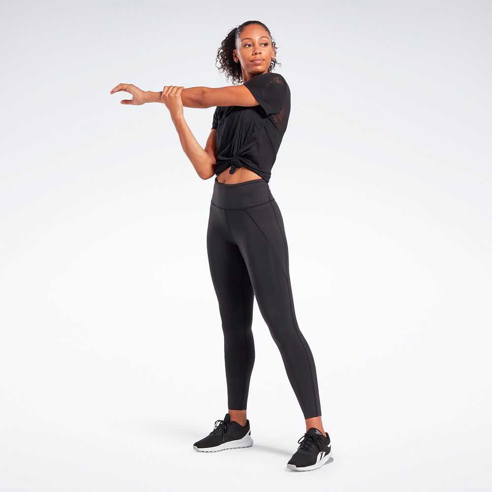Camiseta Reebok Burnout Feminina – preto – foto 3