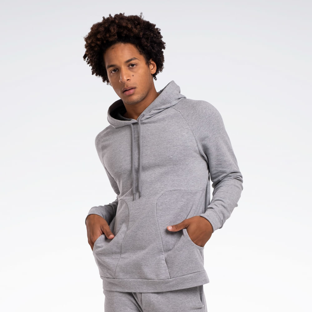 Blusa Reebok Young Masculina – Cinza mescla – foto 1