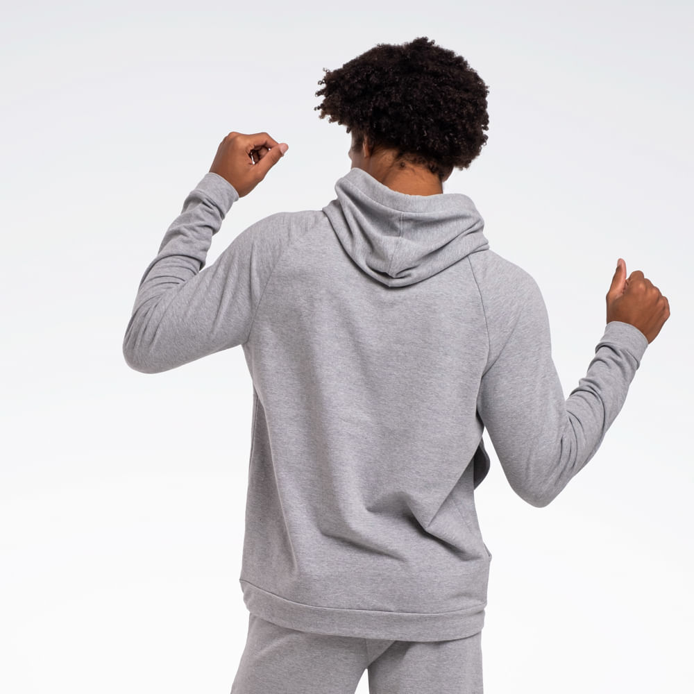 Blusa Reebok Young Masculina – Cinza mescla – foto 2
