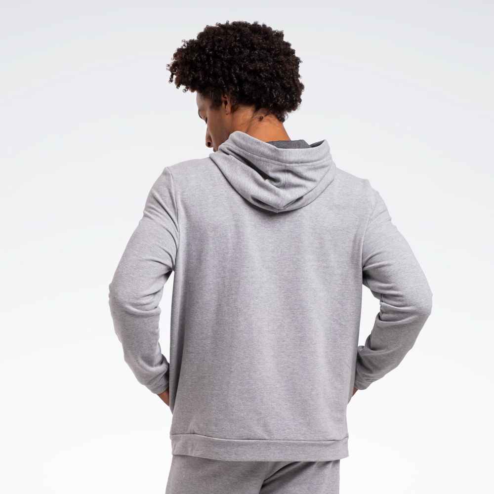 Jaqueta Reebok Young Masculina – Cinza mescla – foto 2