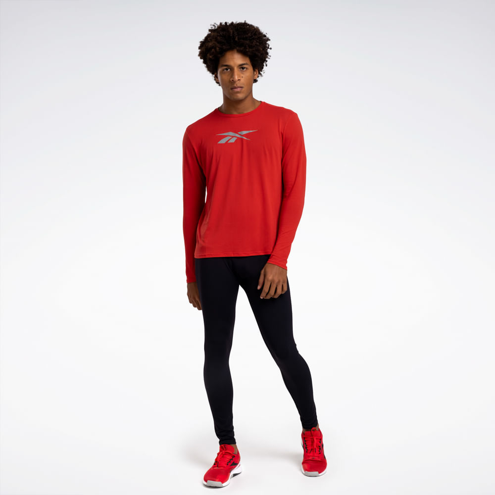Camiseta Reebok Workout Manga Longa Masculina | Reebok
