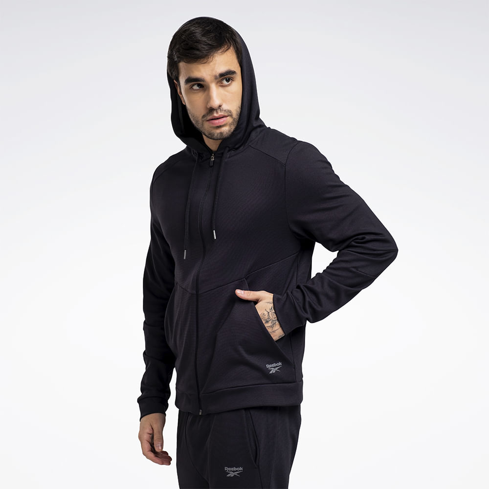 Jaqueta Reebok Essential Masculina – preto – foto 3