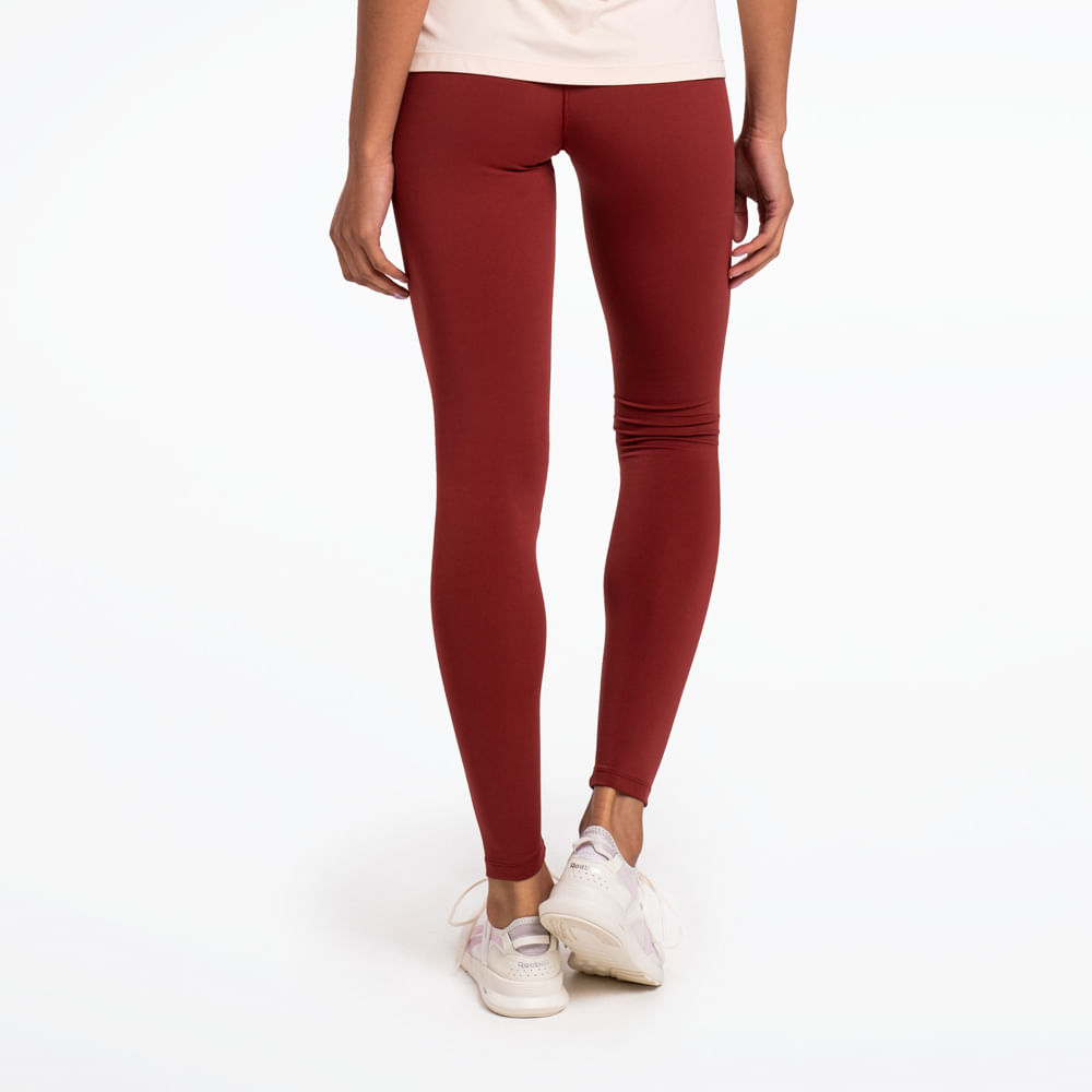 Calça Reebok Legging Agile Feminina – Vinho – foto 2