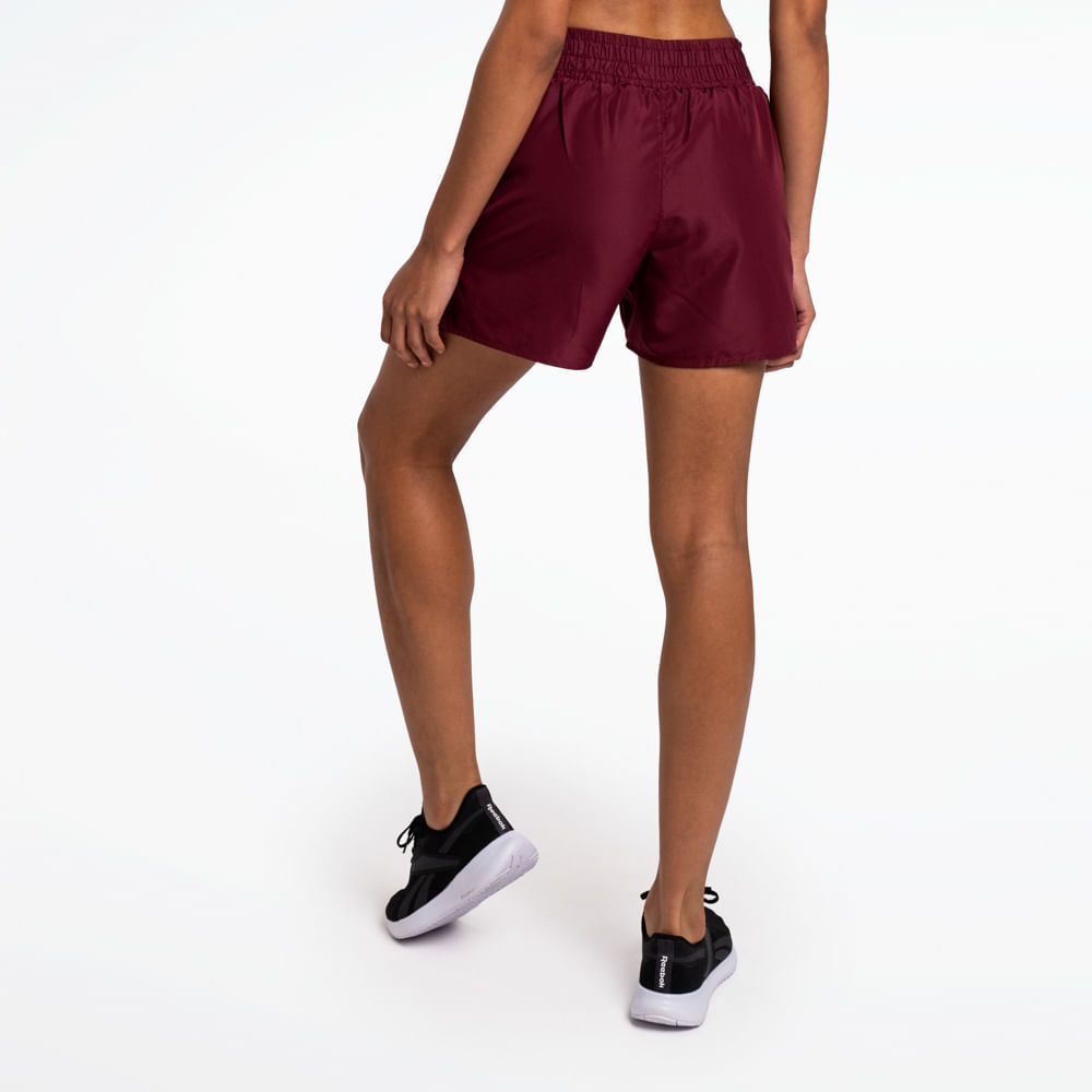 Short Reebok Agile 2N1 Feminino – Vinho – foto 2