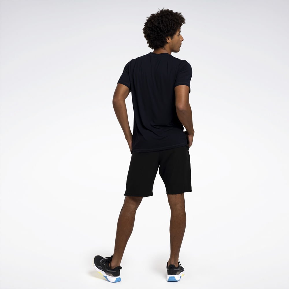 Camiseta Reebok Energy Manga curta Masculina – preto – foto 2