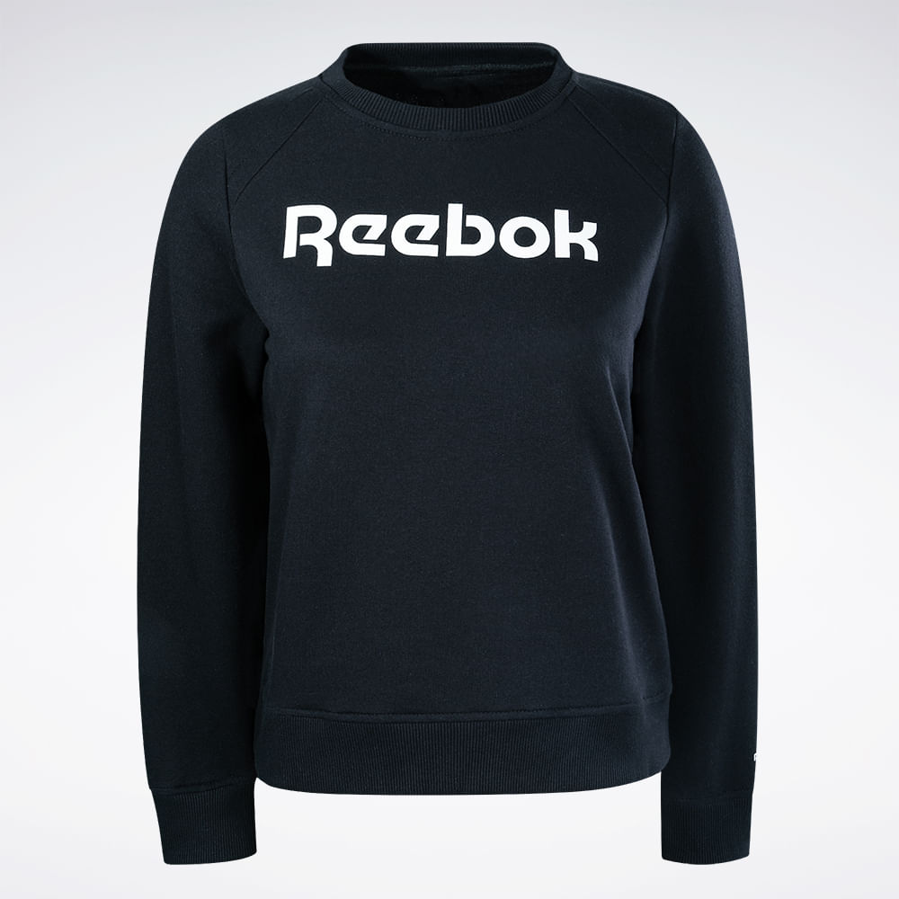 Blusa Reebok Cl Linear Crew Feminina – preto – foto 1