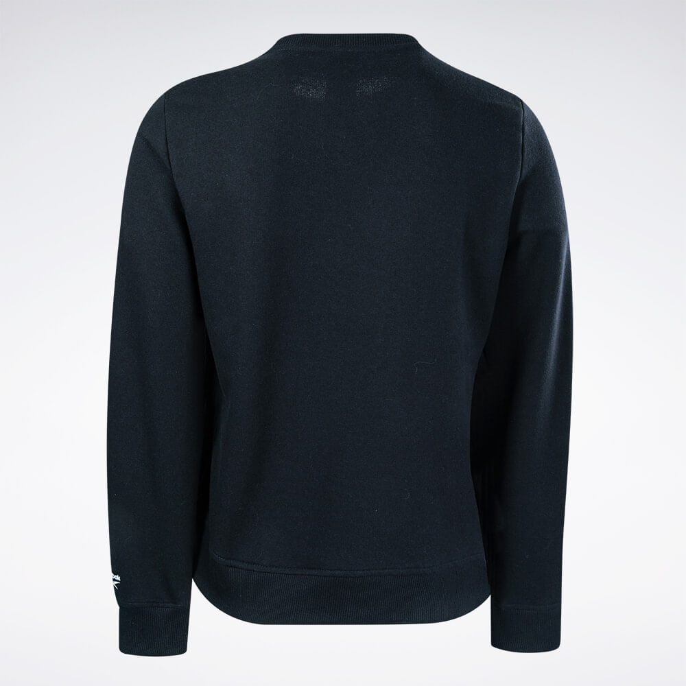 Blusa Reebok Cl Linear Crew Feminina – preto – foto 2