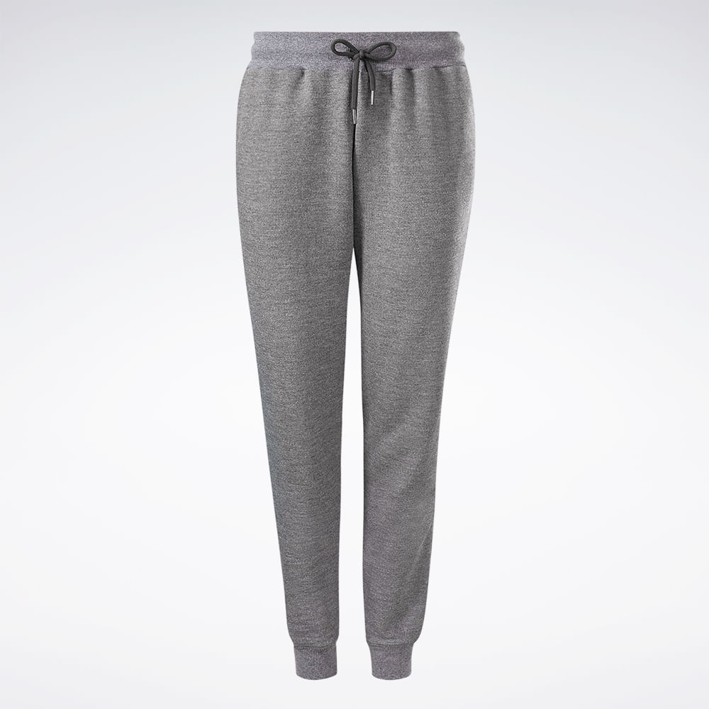 Calça Reebok Cl Logo Feminina – cinza – foto 1