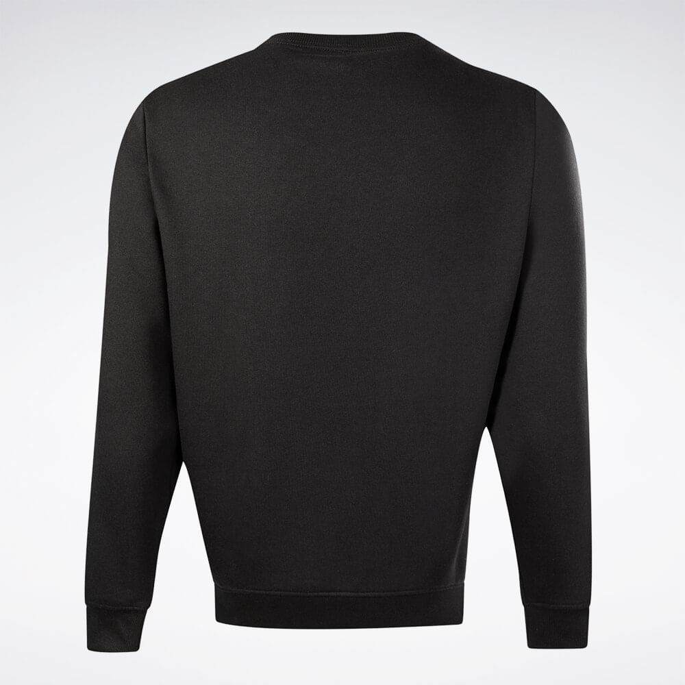 Blusa Reebok Big Logo Linear Crew Masculino – preto – foto 2