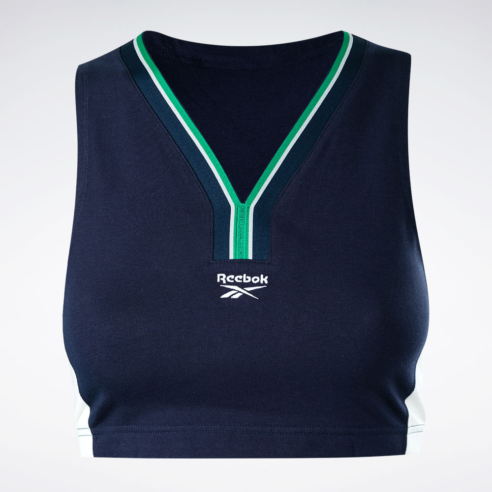 Regata Reebok Cotton Bralette Cropped Feminina – Marinho – foto 1