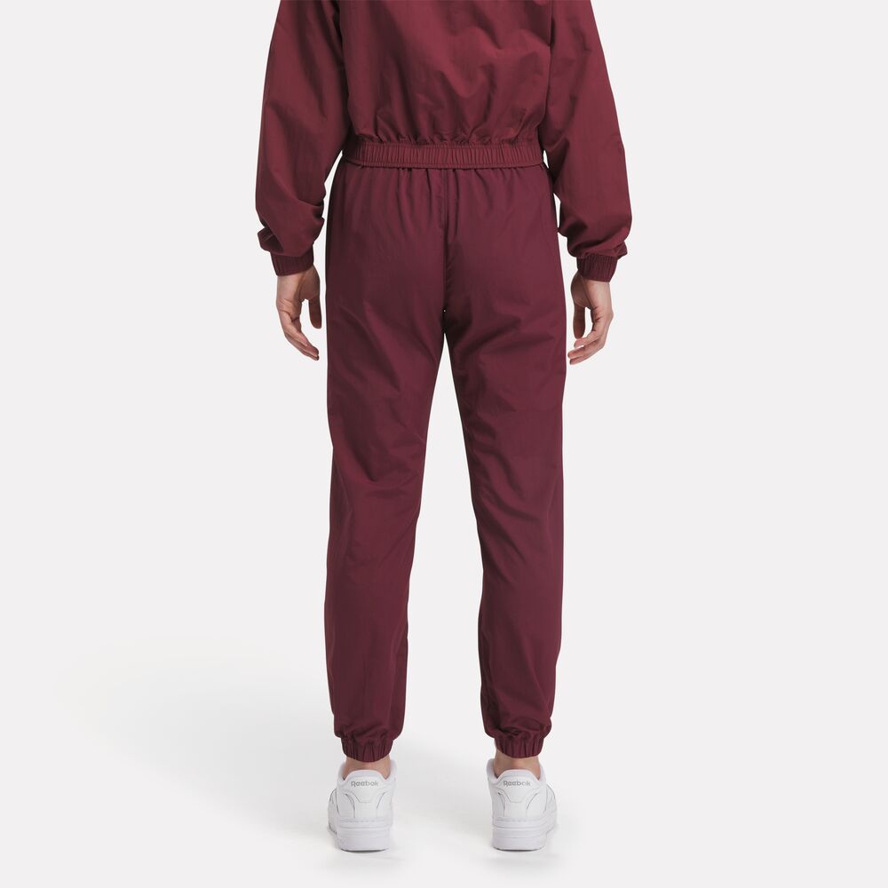 Calça Reebok Classics Franchise Track Feminina – Vinho – foto 2