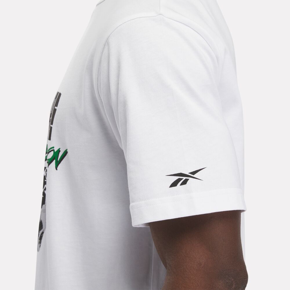 Camiseta Reebok Basketball Shaq Graphic Masculina – branco – foto 3