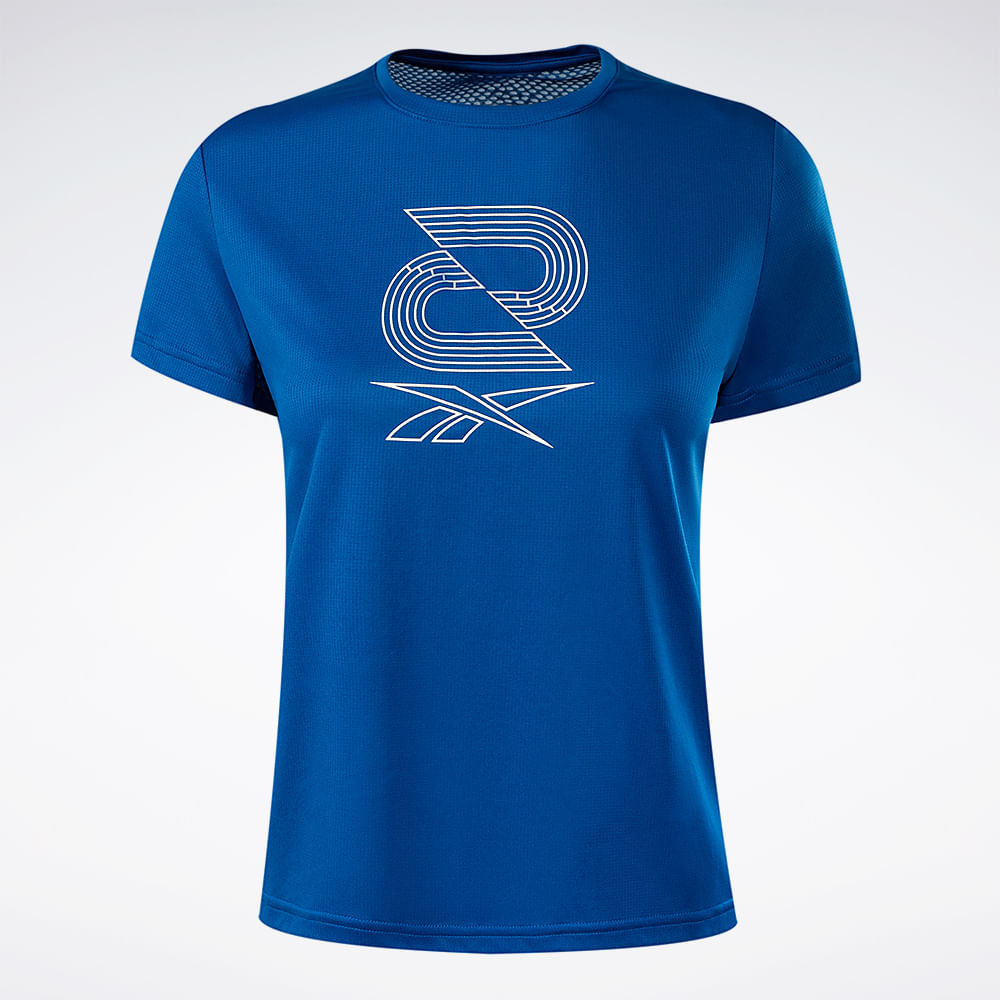 Camiseta Reebok Graphic Feminina – azul – foto 1