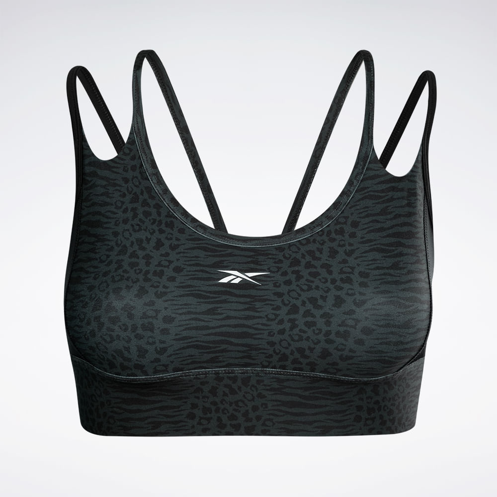 Top Reebok Mod Safari Poly Bralette Feminino – preto – foto 1