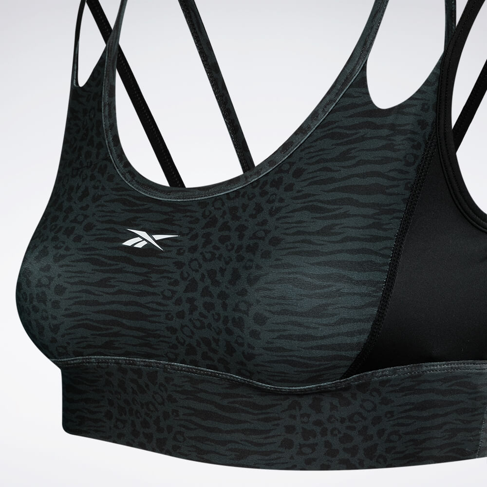 Top Reebok Mod Safari Poly Bralette Feminino – preto – foto 3