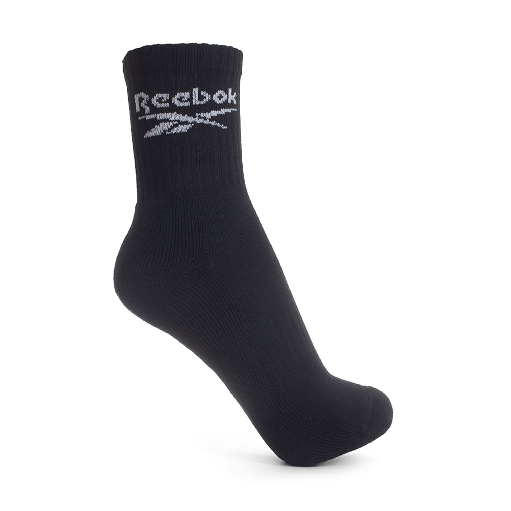 Kit 3 meias Reebok Cl 1/2 Toalha Feminino – preto – foto 1