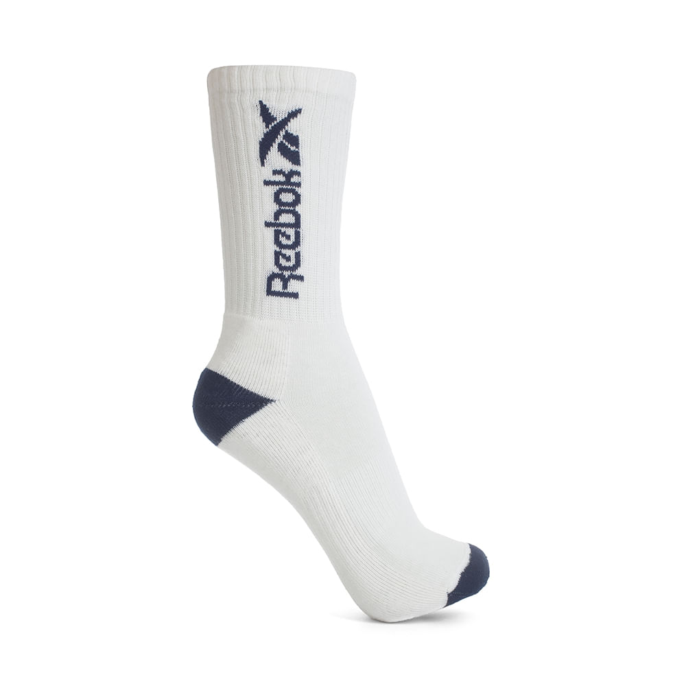 Meia Reebok Cano Alto Vert Canelada Feminina – branco – foto 1