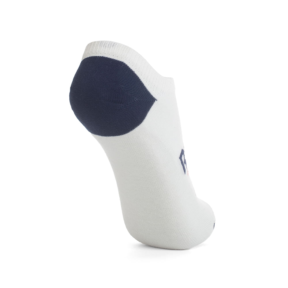 Kit 3 Meias Reebok CL 3K Invisível Malha Lisa Masculina – branco – foto 3