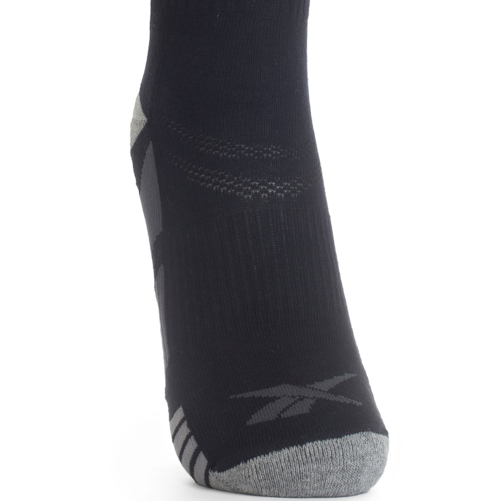 Kit 2 Meias Reebok 1/2 Toalha Feminino – preto – foto 2