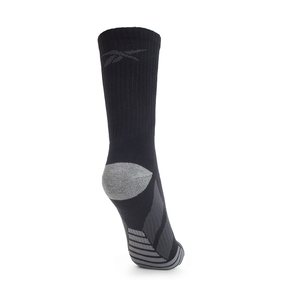 Kit 2 Meias Reebok 1/2 Toalha Feminino – preto – foto 3