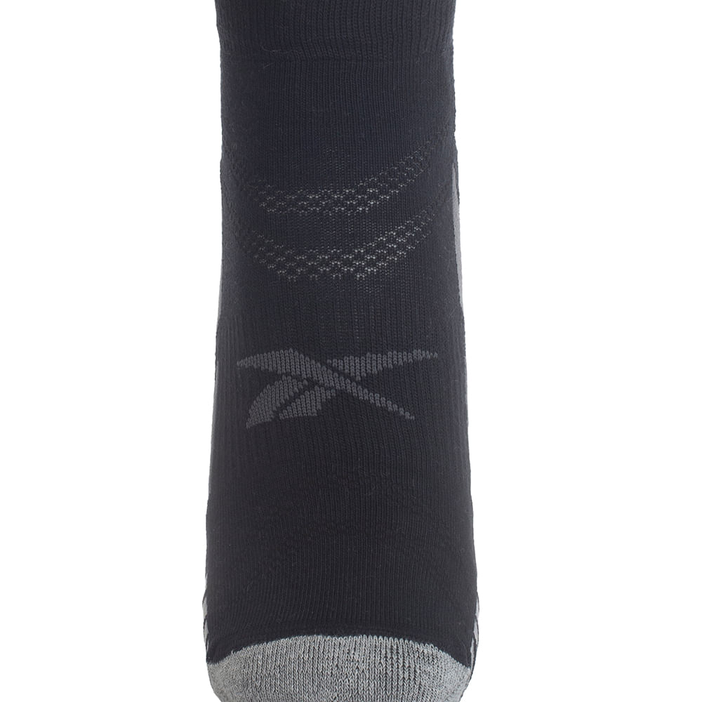 Kit 3 Meias Reebok Invisível 1/2 Toalha  Masculino – preto – foto 2