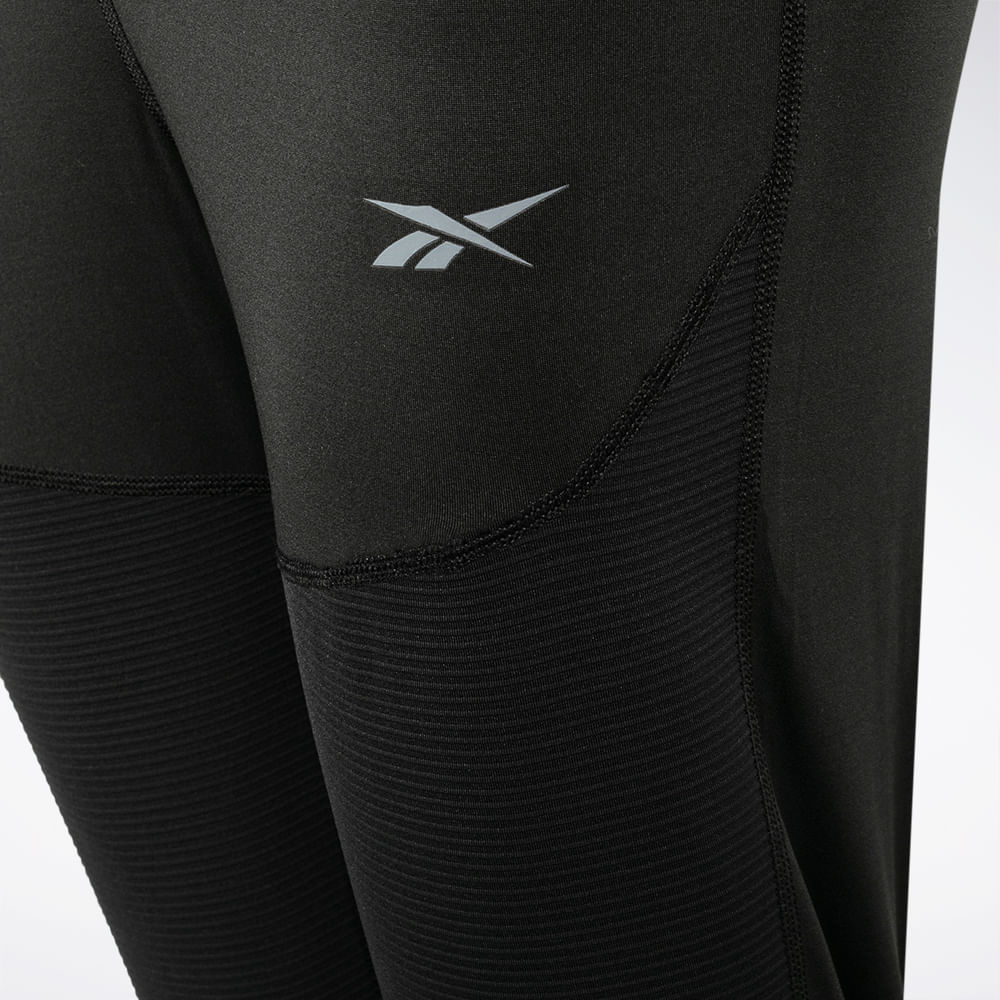 Calça Reebok Legging Compressão Masculina – preto – foto 3