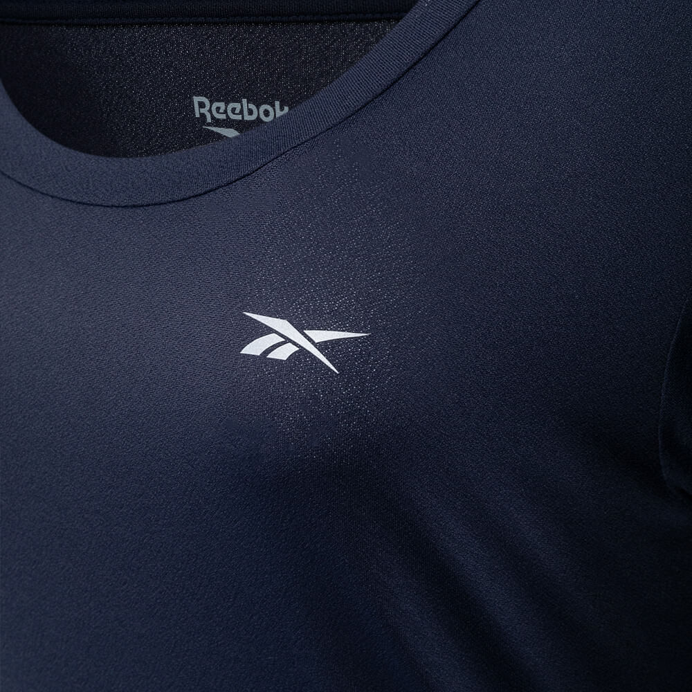 Camiseta Reebok  Dynamic Print Feminina – Marinho – foto 3
