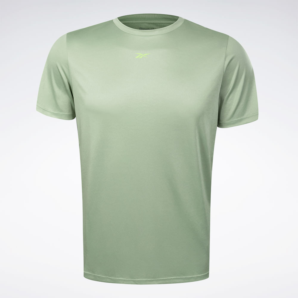 Camiseta Reebok Functional Print Masculina – verde – foto 1