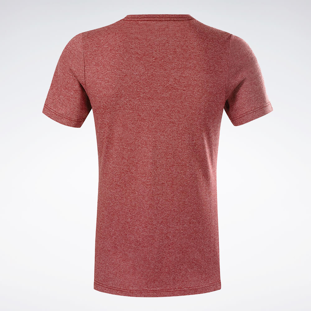 Camiseta Reebok CL Logo V Feminina – Marsala – foto 2