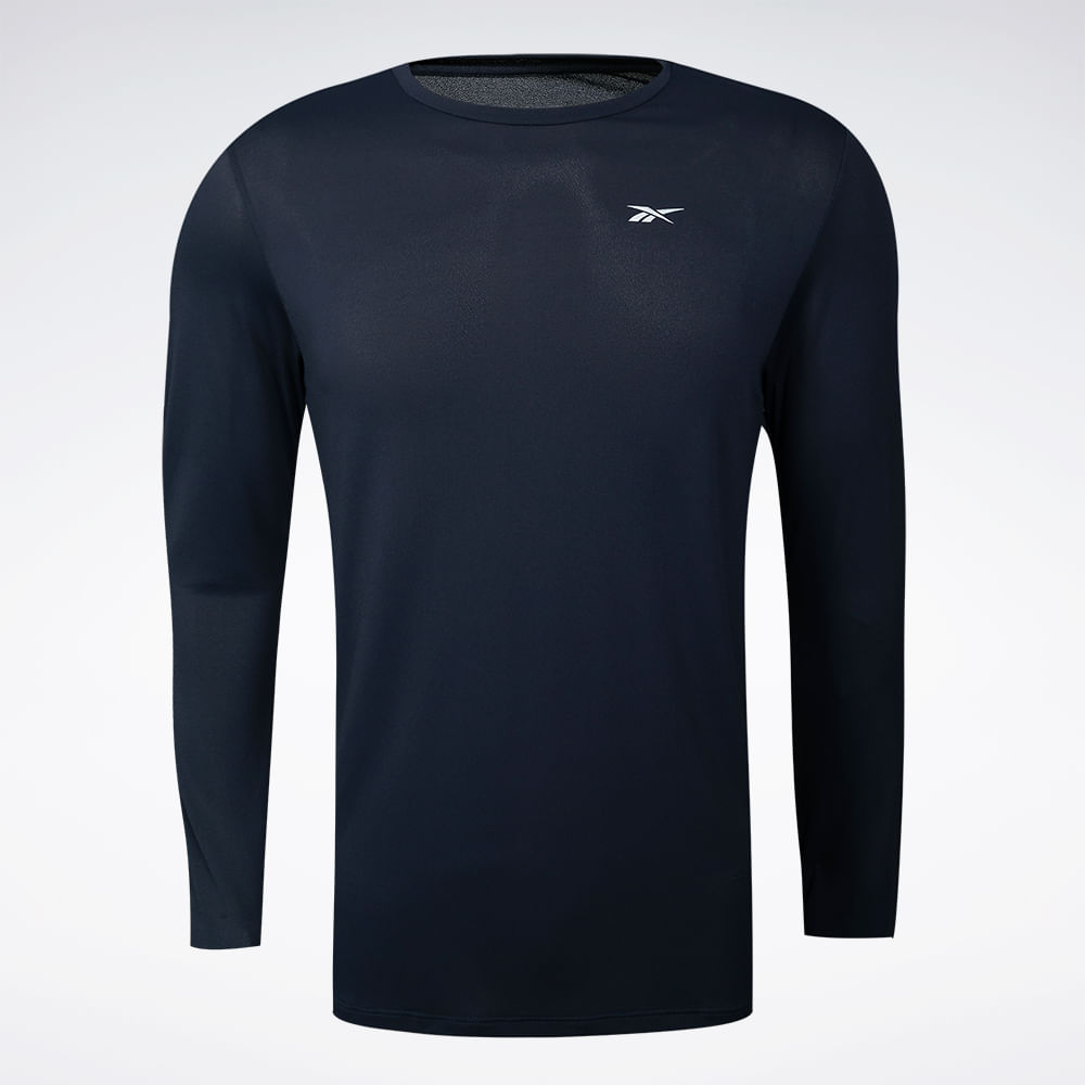 Camiseta Reebok Manga Longa Dynamic Print Masculina – azul – foto 1