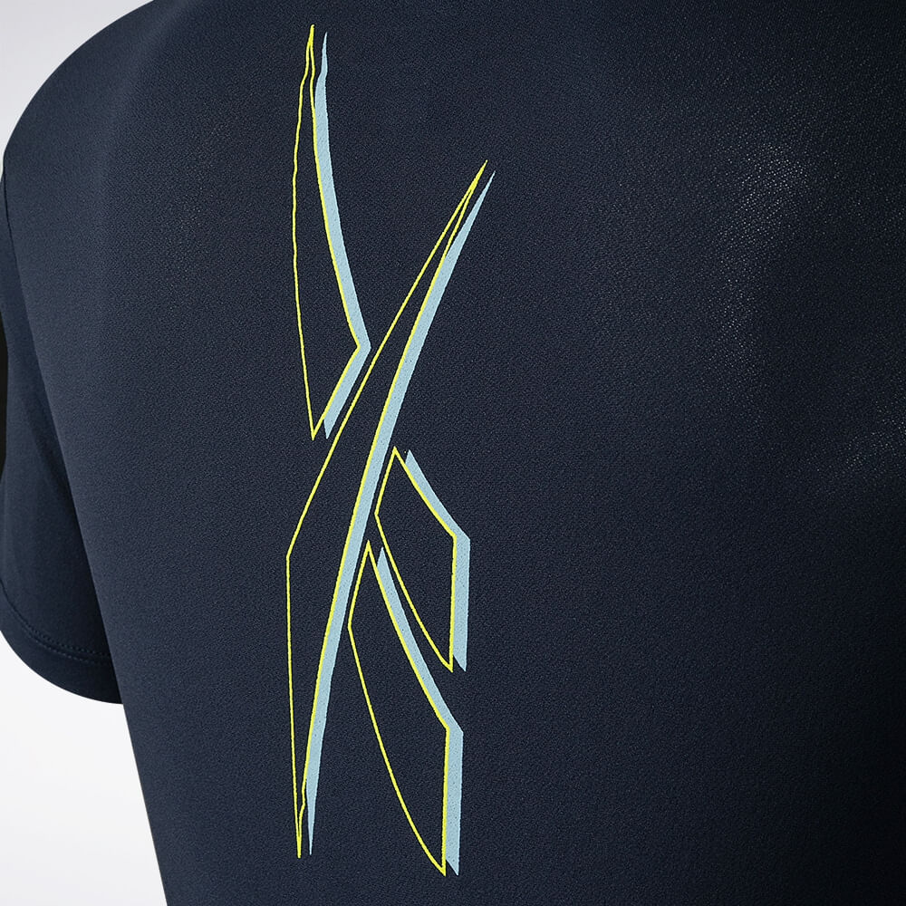 Camiseta Reebok Dynamic Print Masculina – Marinho – foto 4