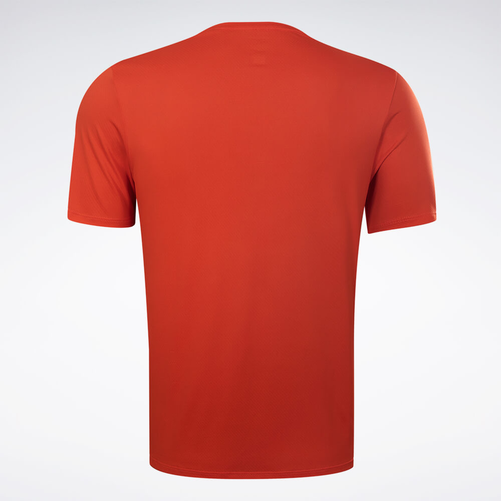 Camiseta Reebok  Manga Curta Dynamic Masculina – vermelho – foto 2