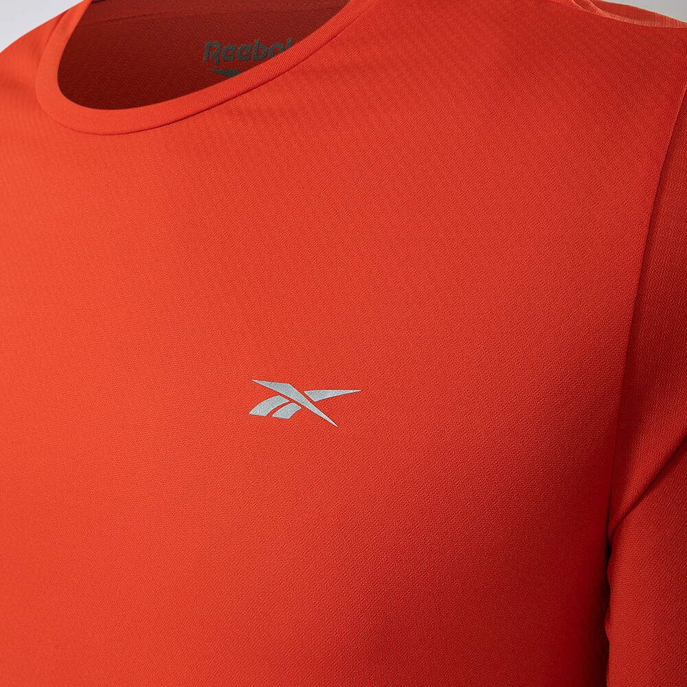 Camiseta Reebok  Manga Curta Dynamic Masculina – vermelho – foto 3