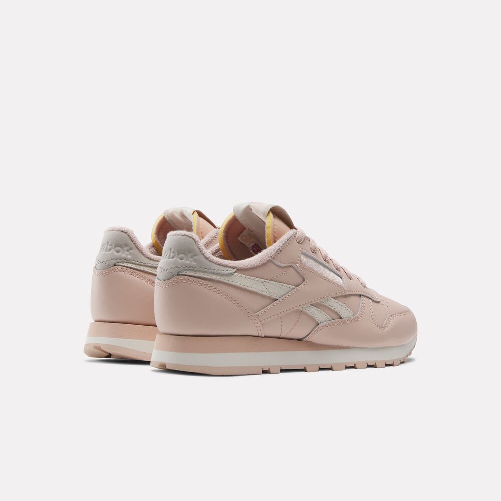 Tênis Reebok Classic Leather Feminino – rosa – foto 3